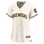 Milwaukee Brewers  Women's Home Limited Jersey - Cream