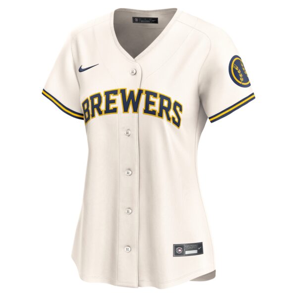 Milwaukee Brewers  Women's Home Limited Jersey - Cream