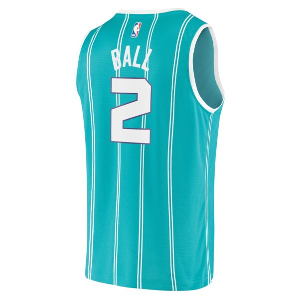 LaMelo Ball Charlotte Hornets Fanatics Fast Break Replica Jersey Teal - Icon Edition