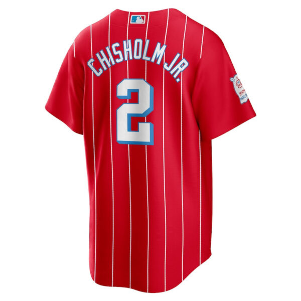 Jazz Chisholm Jr. 2 Miami Marlins City Connect Men Jersey - Red