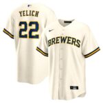 Christian Yelich Milwaukee Brewers  Alternate Replica Player Jersey - Cream