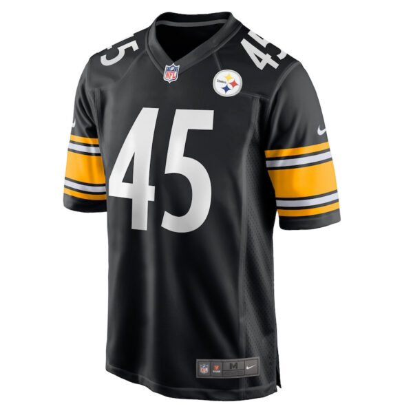 Jack Colletto 45 Pittsburgh Steelers Game Men Jersey - Black