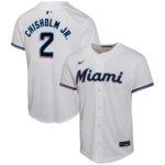 Jazz Chisholm Jr. Miami Marlins  Youth Home Game Player Jersey - White
