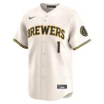 Milwaukee Brewers  #1 Dad Home Limited Jersey - Cream