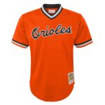 Cal Ripken Jr. Baltimore Orioles Mitchell & Ness Youth Cooperstown Collectionu00c2u00a0Mesh Batting Practice Jersey - Orange