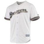 Milwaukee Brewers Majestic Team Official Jersey - White