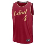 Evan Mobley Cleveland Cavaliers Fanatics Fast Break Jersey - Wine - City Edition