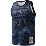 Dominique Wilkins Atlanta Hawks Mitchell & Ness Hardwood Classics 1986/87 Tie-Dye Swingman Jersey - Black