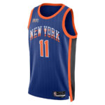 Jalen Brunson 11 New York Knicks 2023/24 City Edition Swingman Jersey - Blue