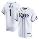 Tampa Bay Rays  #1 Dad Home Limited Jersey - White