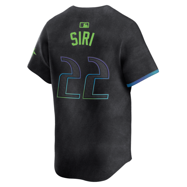 Jose Siri 22 Tampa Bay Rays 2024 City Connect Limited Men Jersey - Charcoal