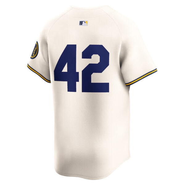 Milwaukee Brewers 2024 Jackie Robinson Day Home Men Limited Jersey - Cream