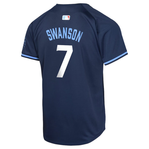 Dansby Swanson 7 Chicago Cubs City Connect Limited YOUTH Jersey - Navy