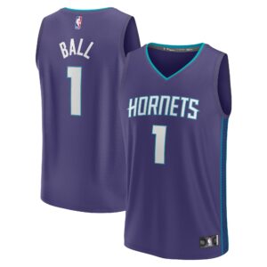 LaMelo Ball Charlotte Hornets Fanatics Fast Break Replica Player Jersey - Statement Edition - Purple