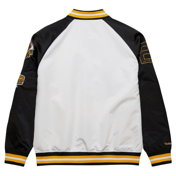 Roberto Clemente Pittsburgh Pirates Mitchell & Ness Cooperstown Collection Legends Lightweight Satin Raglan Full-Snap Jacket - White/Black