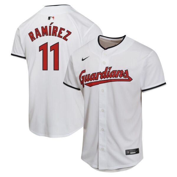 Jose Ramirez Cleveland Guardians  Youth Home Game Player Jersey - White