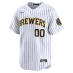 Milwaukee Brewers Alternate Limited Custom Men Jersey - White