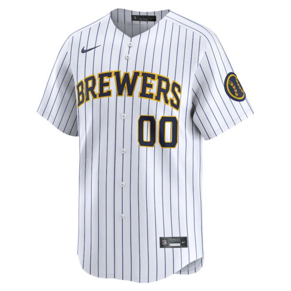 Milwaukee Brewers Alternate Limited Custom Men Jersey - White
