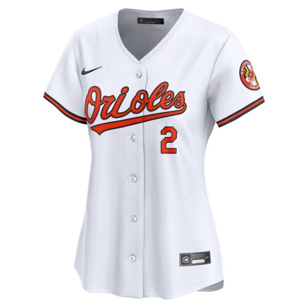 Gunnar Henderson Baltimore Orioles  Women's  Home Limited Player Jersey - White