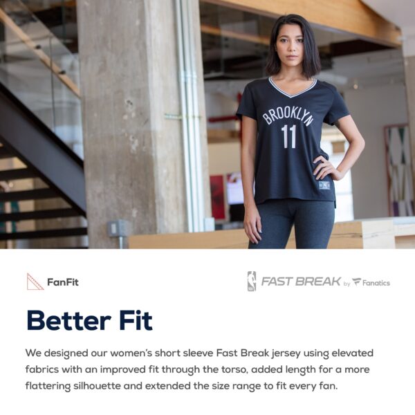 Brooklyn Nets Fanatics Women's Fast Break Replica Custom Jersey Charcoal - Statement Edition