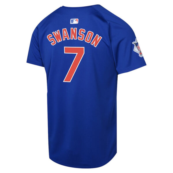 Dansby Swanson 7 Chicago Cubs Alternate Limited YOUTH Jersey - Royal