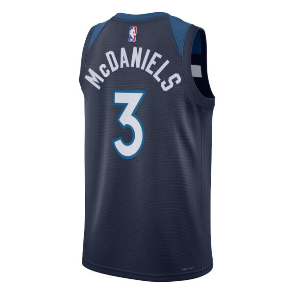 Jaden McDaniels 3 Minnesota Timberwolves Unisex Swingman Jersey - Icon Edition - Navy