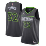 Karl-Anthony Towns 32 Minnesota Timberwolves Unisex Swingman Jersey - Statement Edition - Gray
