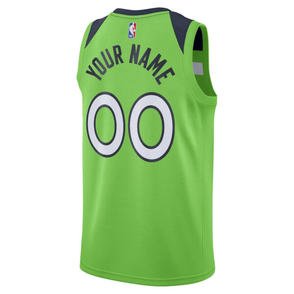 Minnesota Timberwolves 2023/24 Statement Swingman Custom Men Jersey - Green