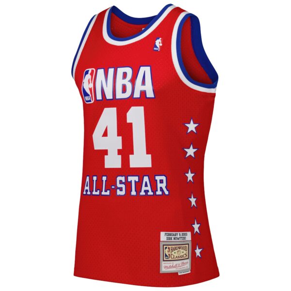 Dirk Nowitzki Western Conference Mitchell & Ness 2003 All Star Game Swingman Jersey - Red