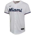 Jazz Chisholm Jr. Miami Marlins  Youth Home Game Player Jersey - White