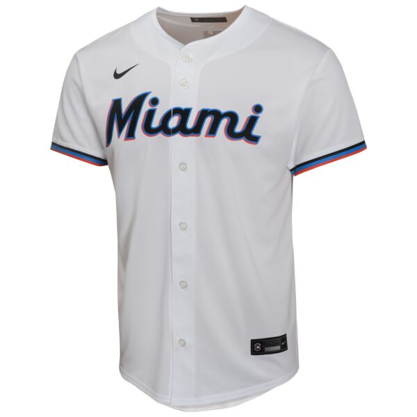 Jazz Chisholm Jr. Miami Marlins  Youth Home Game Player Jersey - White