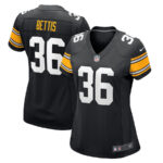Jerome Bettis 36 Pittsburgh Steelers Women Retired Jersey - Black