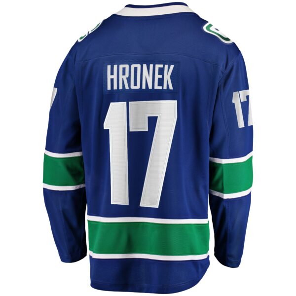 Filip Hronek Vancouver Canucks Fanatics Home Breakaway Jersey - Blue