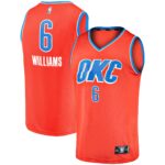Jaylin Williams Oklahoma City Thunder Fanatics Youth Fast Break Replica Player Jersey - Statement Edition - Orange