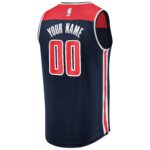 Washington Wizards Fanatics Fast Break Replica Custom Jersey Navy - Statement Edition
