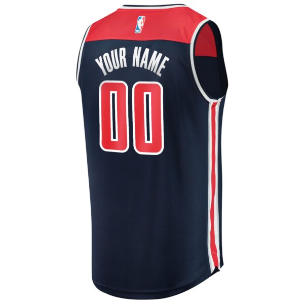 Washington Wizards Fanatics Fast Break Replica Custom Jersey Navy - Statement Edition