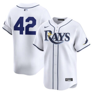 Tampa Bay Rays 2024 Jackie Robinson Day Home Men Limited Jersey - White