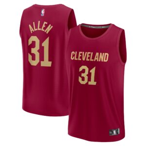 Jarrett Allen Cleveland Cavaliers Fanatics Fast Break Replica Jersey - Icon Edition - Wine