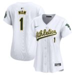 Oakland Athletics  Women's #1 Mom Home Limited Jersey - White