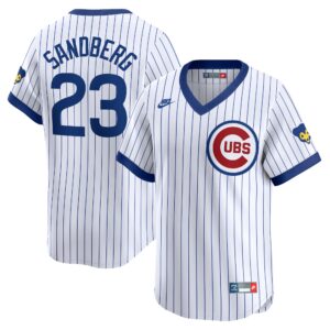 Ryne Sandberg Chicago Cubs  Throwback Cooperstown Limited Jersey - White