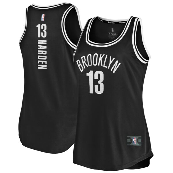 James Harden Brooklyn Nets Fanatics Women's Fast Break Tank Jersey - Icon Edition - Black