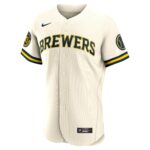 Milwaukee Brewers  Home Authentic Team Jersey - Cream
