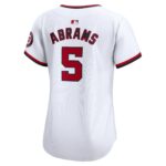 CJ Abrams Washington Nationals  Women's Home Limited Player Jerseyu00c2u00a0u00e2u20acu201c White