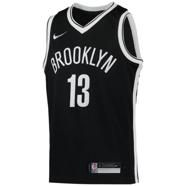 James Harden Brooklyn Nets  Youth 2021/22 Diamond Swingman Jersey - Icon Edition - Black