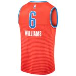 Jaylin Williams Oklahoma City Thunder Fanatics Fast Break Replica Player Jersey - Statement Edition - Orange