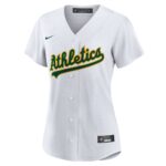 Oakland Athletics  Women's Home Blank Replica Jersey - White
