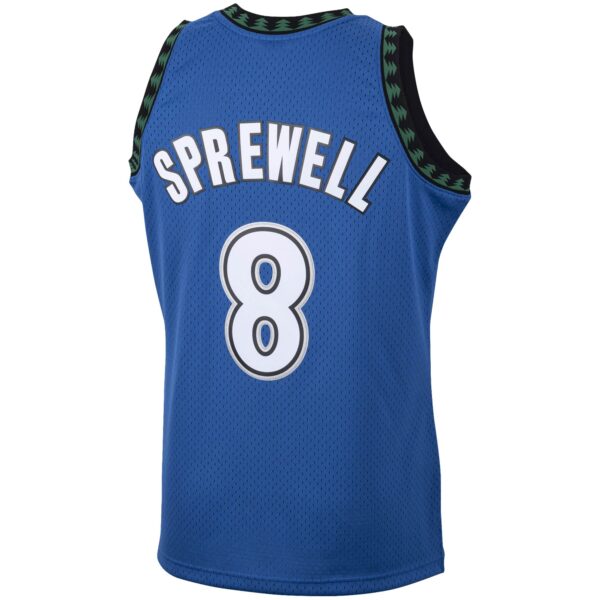 Latrell Sprewell Minnesota Timberwolves Mitchell & Ness 2001/02 Hardwood Classics Swingman Jersey - Blue