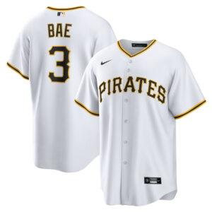 Ji-Hwan Bae 3 Pittsburgh Pirates Men Jersey - White