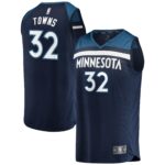 Karl-Anthony Towns Minnesota Timberwolves Fanatics Fast Break Replica Player Jersey Navy - Icon Edition