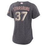 Stephen Strasburg Washington Nationals  Women's City Connect Replica Player Jersey - Gray